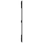 vidaXL Tête de lit murale Noir 108x3x110 cm Bois massif de pin