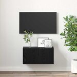 vidaXL Ensemble meuble TV Noir 60 x 30 x 30 cm Bois d'ingénierie