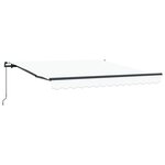 vidaXL Auvent Rétractable Manuel Blanc 350x250 cm