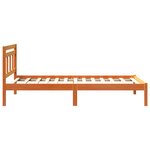 vidaXL Cadre de lit Marron Bois massif en pin