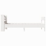 vidaXL Cadre de lit sans matelas blanc 75x190 cm bois de pin massif