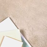 vidaXL Tapis en Fourrure Synthétique de Lapin Olite Taupe 80 x 200 cm