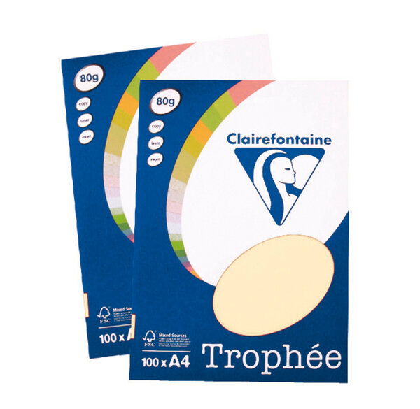 Ramette 100 Feuilles Papier 80g A4 210x297 mm Certifié FSC bulle TROPHÉE