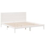 vidaXL Cadre de lit extra long sans matelas 200x220 cm bois massif