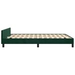 vidaXL Cadre de lit sans matelas vert foncé 140x190 cm velours