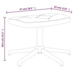 vidaXL Chaise de relaxation avec tabouret Patchwork Tissu