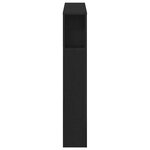 vidaXL Cabinet de Tête de Lit Chêne noir 140 x 19 x 104 5 cm
