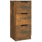 vidaXL Buffets 3 Pièces Chêne fumé Bois d'ingénierie