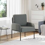 vidaXL Canapés avec coussin 55cm Gris foncé Contreplaqué