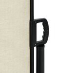 vidaXL Auvent latéral rétractable crème 200x1000 cm