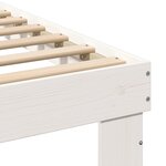 vidaXL Cadre de lit avec tiroir Blanc 150 x 200 cm bois