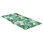 vidaXL Coussins de chaise Autre 2 Pièces Motif de feuille 100 x 50 x 3 cm
