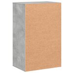 vidaXL Armoire de rangement gris béton 56 5x39x90 cm bois d'ingénierie