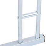 vidaXL Support de vélo au sol autoportant pour 2 vélos acier galvanisé