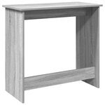 vidaXL Bureau sonoma gris 80x40x75 cm bois d'ingénierie