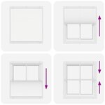 vidaXL Store plissé blanc 120x100cm largeur du tissu 119 4cm polyester