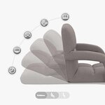 vidaXL Chaise de sol réglable avec accoudoir