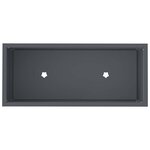 vidaXL Bac de jardin surélevé Anthracite 60 x 26 x 45 cm Acier