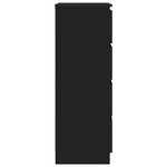 vidaXL Buffet Noir 60x35x98 5 cm Bois d'ingénierie