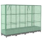 vidaXL Jardinière surélevée avec housse aspect rotin 160x40x123 cm