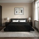 vidaXL Duvet d'hiver Noir 200 x 240 cm Microfibre et polaire Teddy