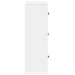 vidaXL Bibliothèque blanc 60x24x76 5 cm bois d'ingénierie