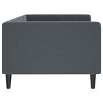 vidaXL Lit de repos gris foncé 90x190 cm velours