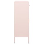 vidaXL Armoire de rangement Rose 80x35x101 5 cm Acier