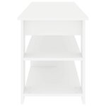 vidaXL Support de télévision Blanc 100 x 40 x 50 cm