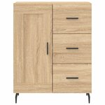 vidaXL Buffet chêne sonoma 69 5x34x90 cm bois d'ingénierie