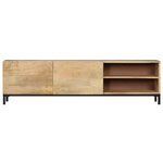 vidaXL Meuble TV 145x30x41 cm Bois massif de manguier