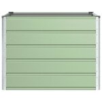 vidaXL Jardinière Vert Pastel 100 x 100 x 75 cm Acier