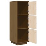 vidaXL Buffet haut Marron miel 34x40x108 5 cm Bois massif de pin