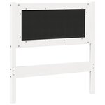 vidaXL Tête de lit Autre Blanc 75 cm Bois massif en pin