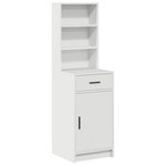 vidaXL Haut Armoire Blanc 41 x 40 x 135 cm Bois d'ingénierie