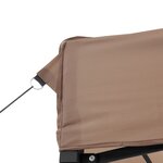 vidaXL Tente de réception pliable escamotable marron 580x292x315 cm