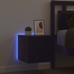 vidaXL Meuble TV mural Chêne noir 30 5 x 35 x 30 cm Bois d'ingénierie