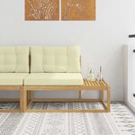 vidaXL Canapé d'extérieur en bout Blanc 115 x 83 x 73 cm Polyester