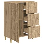 vidaXL Buffet Chêne artisanal 66 x 34 5 x 90 cm Bois d'ingénierie