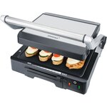 STEBA 187000 FG70 Grill de contact - 1800 W - Surface de cuisson antiadhésive: 2 x 27 x 24 cm - Inox et noir