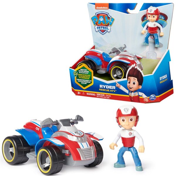 La Pat Patrouille Quad de sauvetage avec figurine Ryder