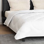 vidaXL Duvet avec coussins Argyle 3 Pièces Blanc 260 x 220 cm Microfibre