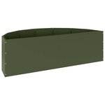 vidaXL Jardinière Vert olive 120 x 60 x 35 cm Acier
