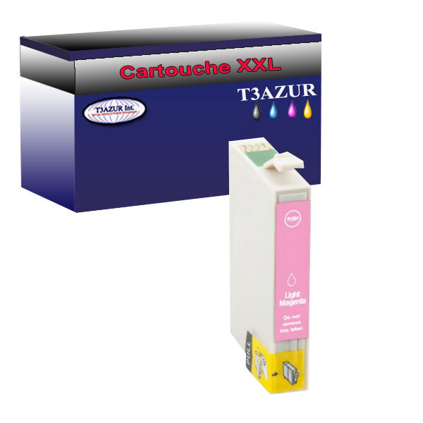 Cartouche Compatible pour Epson T0966 (C13T09664010) Light Magenta - T3AZUR