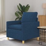 vidaXL Canapé Bleu 76 x 81 x 87 5 cm Tissu