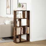vidaXL Bibliothèque chêne fumé 60x20x120 5 cm bois d'ingénierie