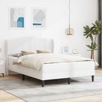 vidaXL Cadre de lit avec tête de lit Blanc 120 x 200 cm Simili cuir