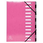Trieur Harmonika Iderama 12 Compartiments - Rose - X 6 - Exacompta