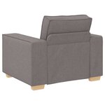 vidaXL Ensemble de Canapés 3 Pièces Taupe 220 x 78 x 84 cm tissu