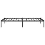 vidaXL Cadre de lit métal sans matelas noir 100x190 cm